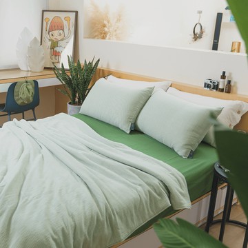 好關係 HAOKUANXI｜二重紗透氣分享被 仲夏山綠格