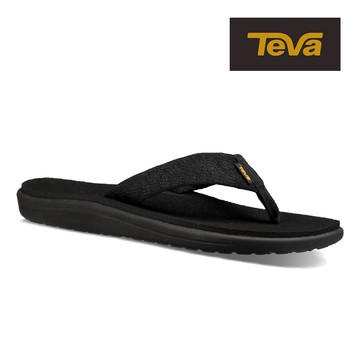 【TEVA】男 Voya Flip 緹花織帶夾腳拖鞋雨鞋水鞋-磚黑色 (原廠)