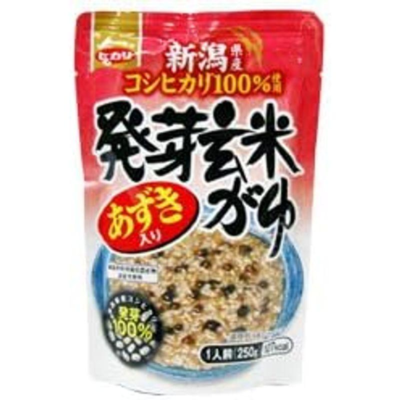 ヒカリ食品 あずき入り 発芽玄米がゆ 250gパウチ×24個入