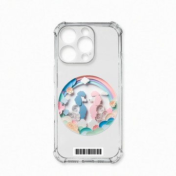 iPhone 16 Pro 殼 TRON IPhone 16 Pro 可愛紙雕貴賓狗  載具 四角防摔殼 手機殼