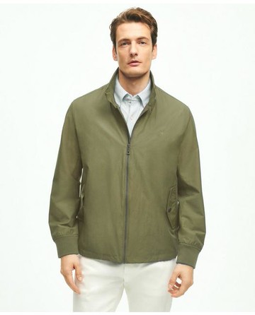 Brooks Brothers Men's Cotton Blend Harrington Jacket | Olive | Size XS
