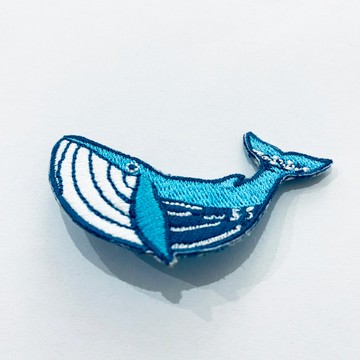 【海洋動物系列】鯨魚繡片別針