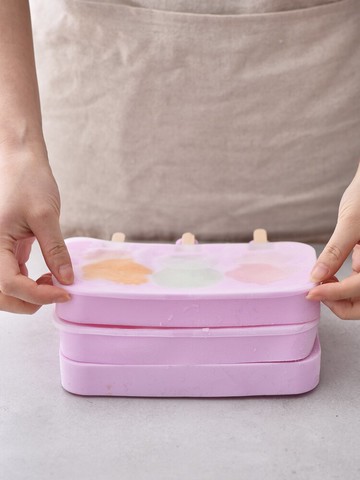 製冰盒 硅膠雪糕模具家用自制奶酪棒冰做冰淇淋凍冰塊格老冰棍糕卡通兒童【MJ11547】