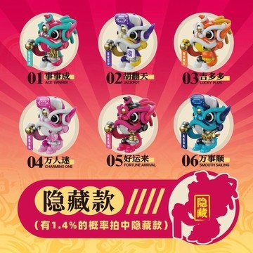 WASA變色龍醒獅開運龍 變色龍 醒獅 盲盒 盒玩 一中盒 【預購】