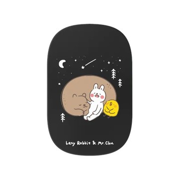 固架 MAX- MagSafe 兼容 黑 - 懶散兔與啾先生 Lazy Rabbit and Mr.Chu - 依偎