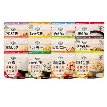 【江戶物語】 Alpha-rice 阿爾法 防災食品 安心米系列 即食炊飯 沖泡飯 乾燥飯 長期保存 備糧 日本原裝進口