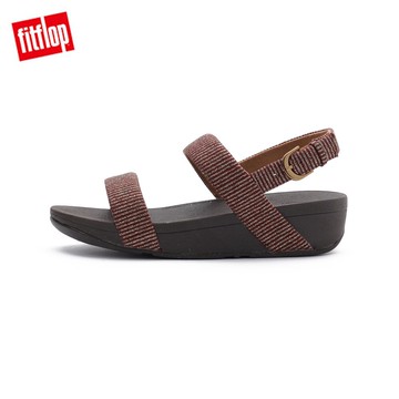 FITFLOP LOTTIE GLITTER STRIPE BACK-STRAP SANDALS 涼鞋栗6212-11369