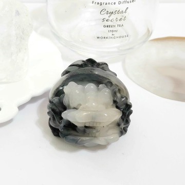 水墨和田玉龍龜/招財/避邪擋煞之水晶