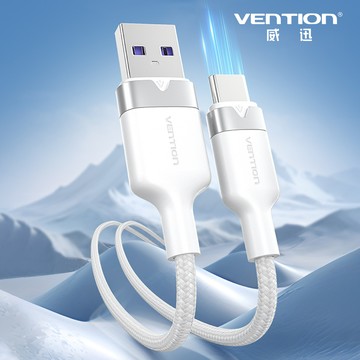 Vention 威迅 CTO系列 USB2.0 to Type-C 6A快充傳輸線-鋁合金款 1M 黑色