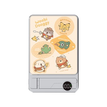 【插畫家聯名】嗚比的朋友西部焦點Turbo極速輕薄磁吸行動電源