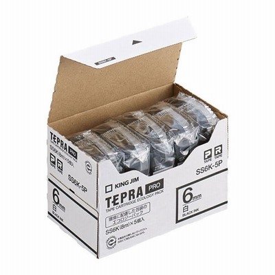 テプラ PROテープ エコパック SS6K-5P （5個入り）