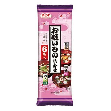 【江戶物語】Hamaotome 浜乙女 6袋入 3味湯包 松茸/海苔/鯛魚風味 沖泡湯 日式吸物 濱乙女 日本原裝進口