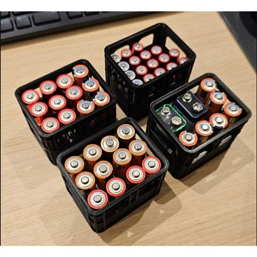 啤酒籃造型 電池收納盒 乾電池 收納盒 9V 18650 各種規格