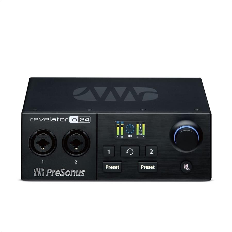 PreSonus Revelator io24 オーディオ MIDIインターフェース エフェクト ミキサー ループバックを統合 Studio One