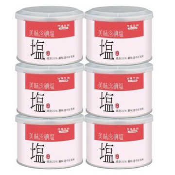 台鹽生技 美味含碘鹽(300g/罐)x6罐組