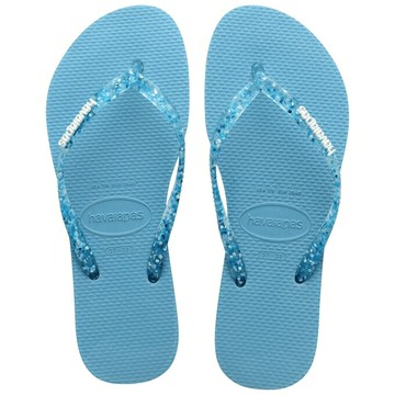 havaianas 哈瓦士 巴西人字拖 女款 Slim logo metallic 藍點果凍帶 蘇打汽水 涼鞋 拖鞋 夾腳拖 海灘鞋＊夏日微風＊