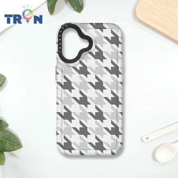 TRON IPHONE 16 三色千鳥紋 MAGSAFE 磁吸 防摔 太空殼 透黑 手機殼