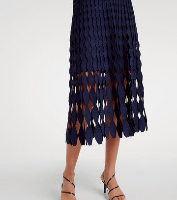 Simkhai Wilma open-knit midi skirt