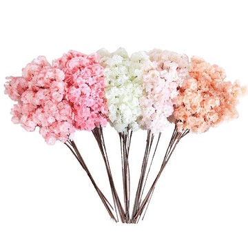 仿真櫻花枝婚慶櫻花許愿樹假桃花室內客廳裝飾花大型道具樹藤假花