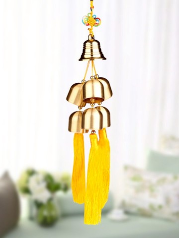銅鈴鐺掛件黃銅風鈴掛飾風鈴汽車掛件吊墜店鋪開門提醒小鈴鐺
