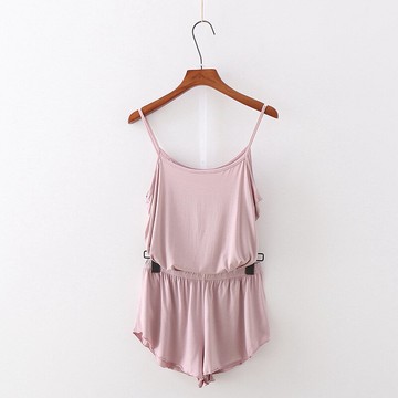 2020夏季韓版色套裝女家居服吊帶背心短褲套裝色學生閨蜜裝