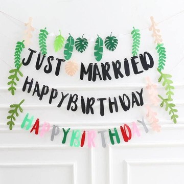 生日拉旗 生日 復古拉旗 慶生佈置 派對佈置 生日道具 毛氈拉旗 復古拉旗  拉旗毛氈 毛氈 生日慶生 拉旗裝飾