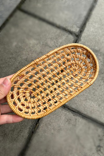 藤編系列 | 鏤空精緻盛放盤 | 餐具 書寫筆 糖果收納盤 | 天然藤