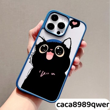 可爱猫咪磁吸手機殼iPhone16 適用蘋果i15 14 13 12 11Plus 馬卡龍Magsafe防摔殼