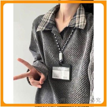 *臺灣出貨* 小香風 潮牌polo衫 衛衣 男秋季 拼接 格子 翻領 長袖 t恤衫 美式 情侶 外套 人氣單品 翻領大學