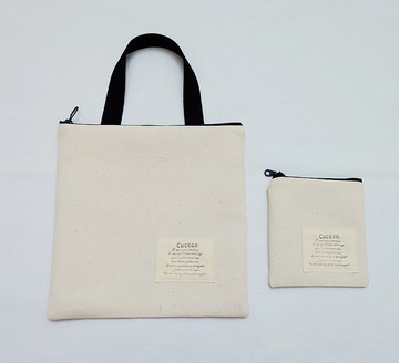 手提袋+零錢包 手機袋 雜物收納袋 2件優惠組