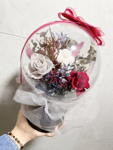 Miss。花謎 韓風氣球花束 波波球 不會破 開幕禮