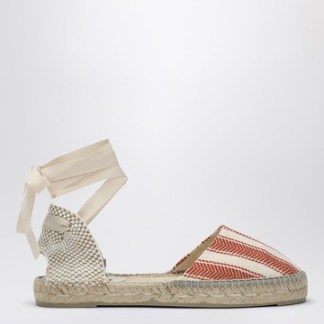 Low espadrilles ivory/terracotta
