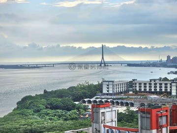 出海口淡江大橋視野海帝稀有小坪數在家看煙火｜新北市淡水區中正東路一段