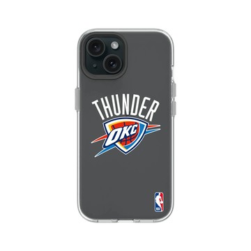 iPhone 15 Clear 透明 - NBA - Logo-奧克拉荷馬市雷霆 Oklahoma City Thunder - Light