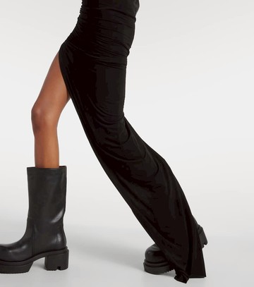 Rick Owens Edfu ruched maxi skirt