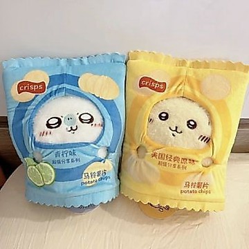 台灣出貨 可愛趣味搞怪薯片娃衣 棉花娃娃 20cm 娃用頭套 chiikawa棉花娃娃衣服 創意設計 娃衣 20公分娃衣
