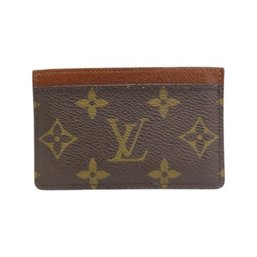 棕色 原花帆布 卡夾 名片夾【LOUIS VUITTON LV 路易威登】 M61733