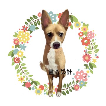 似顏繪 客製化 寵物畫 微寫實 寵物似顏繪 寵物繪製 插畫 手繪