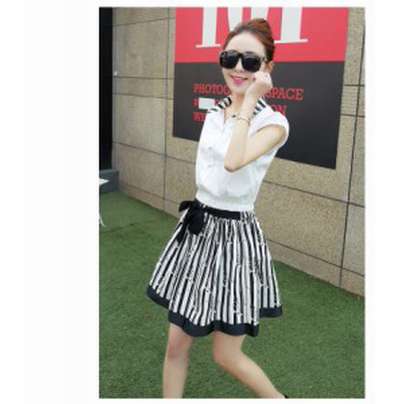 ストライプ柄 ミニスカート ミニ丈フレアスカート Aラインスカート ハイウエストスカート レディース 韓国 オルチャン ファッション 春服 通販 Lineポイント最大1 0 Get Lineショッピング