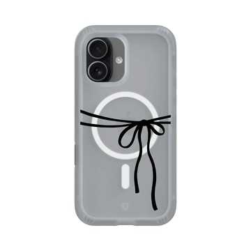 iPhone 17 AirX 流變灰 - Pattern Play - 墨黑緞帶