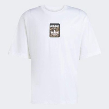 Adidas 愛迪達 Graphic Os Ss T JV7570 男 T恤 運動上衣 休閒短袖 白 亞版 純棉