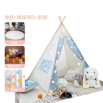 兒童帳篷 兒童帳篷游戲屋女孩公主玩具屋男孩室內小房子寶寶睡覺分床禮物【HZ62140】