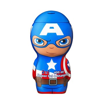 迪士尼2合1沐浴洗髮精400ml_美國隊長限定版