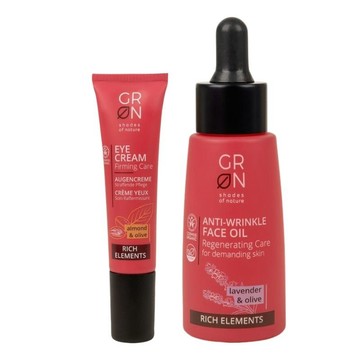 義大利 GRN 杏仁-橄欖亮眸眼霜15ml 薰衣草-橄欖緊實肌膚面油30ml 臉部 眼周 保養 附發票現貨 全館499超取免運｜滿額領券最高現折$200⚡保養 美妝 品牌香氛 【心心哈德】