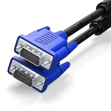 【易控王】1~20M VGA公對公訊號連接線 3+6 1080P 無氧銅線芯 鍍鎳接頭 雙磁環遮蔽(30-008-01)