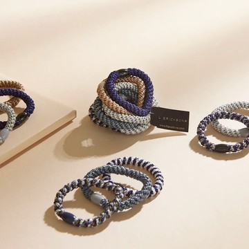 【L.ERICKSON官方旗艦】粗版 彈力髮圈-8入（小水手）