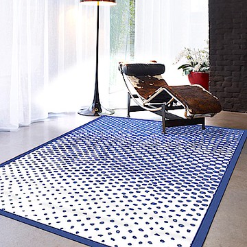 范登伯格 - 荷莉 進口地毯 - 迷疊 (藍) (大款 - 160 x 230cm)