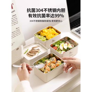 日本進口保溫飯盒上班族2025新款微波爐加熱不銹鋼便當盒學