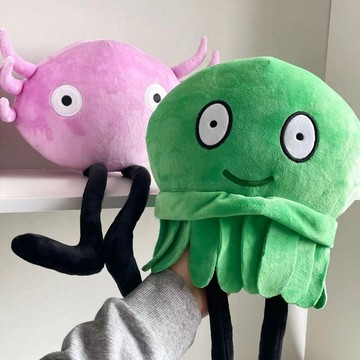 卡通KinitoPet plush寵物長腿蠑螈遊戲週邊毛絨公仔玩偶