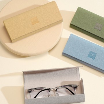 seoul show首爾秀 布紋全鐵立體三角硬殼防壓墨鏡老花近視太陽眼鏡盒